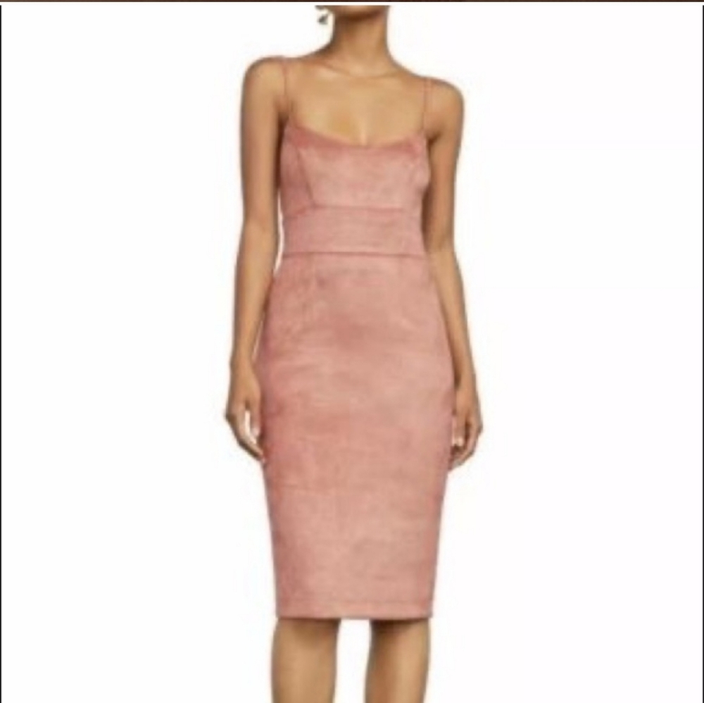 BCBGmaxazria faux suede midi dress